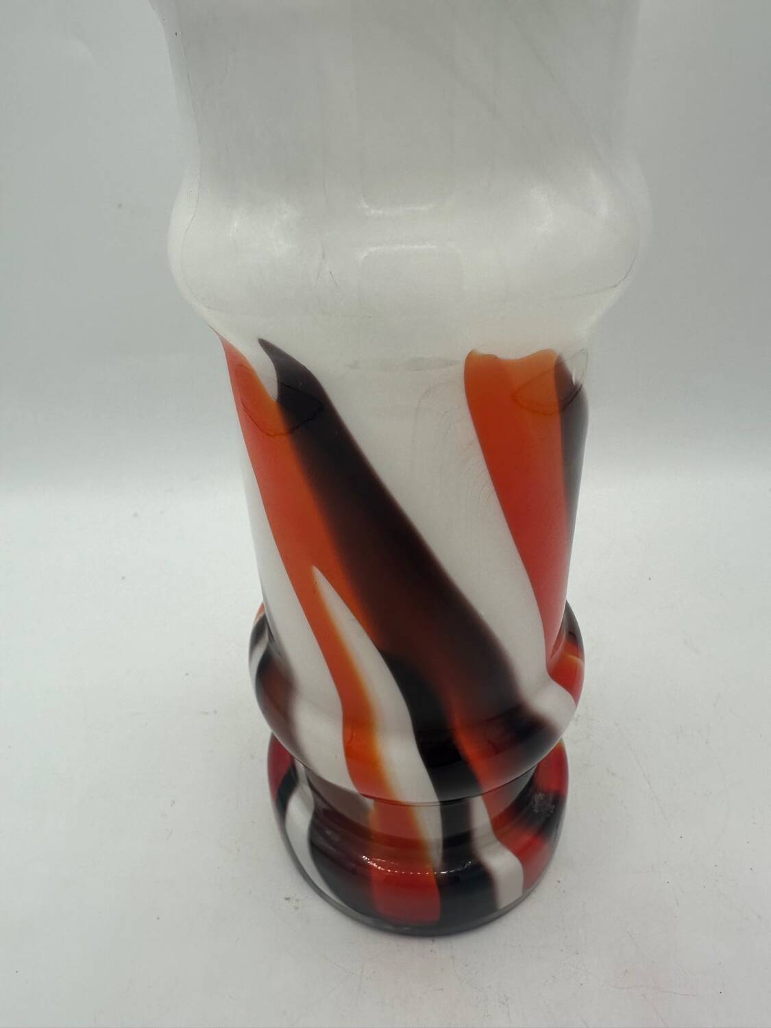 Flamed opaline vase