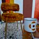 Set of 3 Moumoute Chairs, 2 Pelfran, 1 Barrel from 1960-1970.