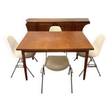 Extendable teak dining table, 1960