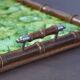 Plateau en bois imitation bambou