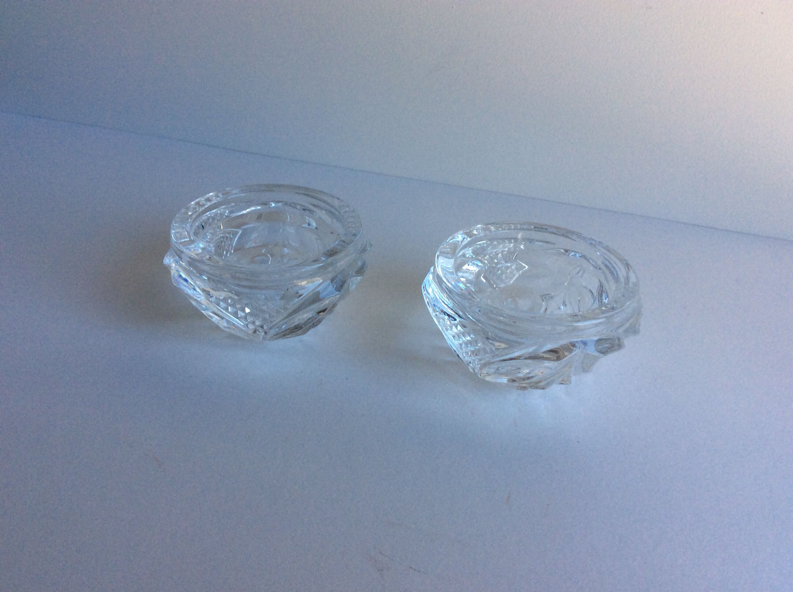 Glass candle holders