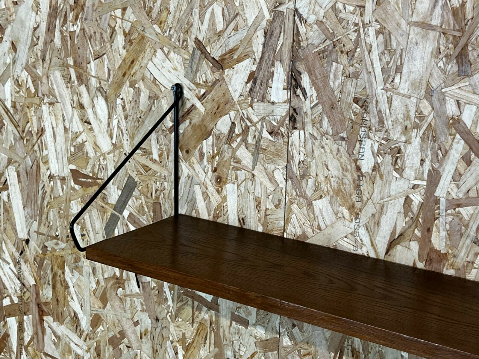 60s 70s oak shelf wall shelf WHB Stringregal Danish Design