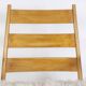 Pair of “lounge” armchairs in blond beech. 1950s