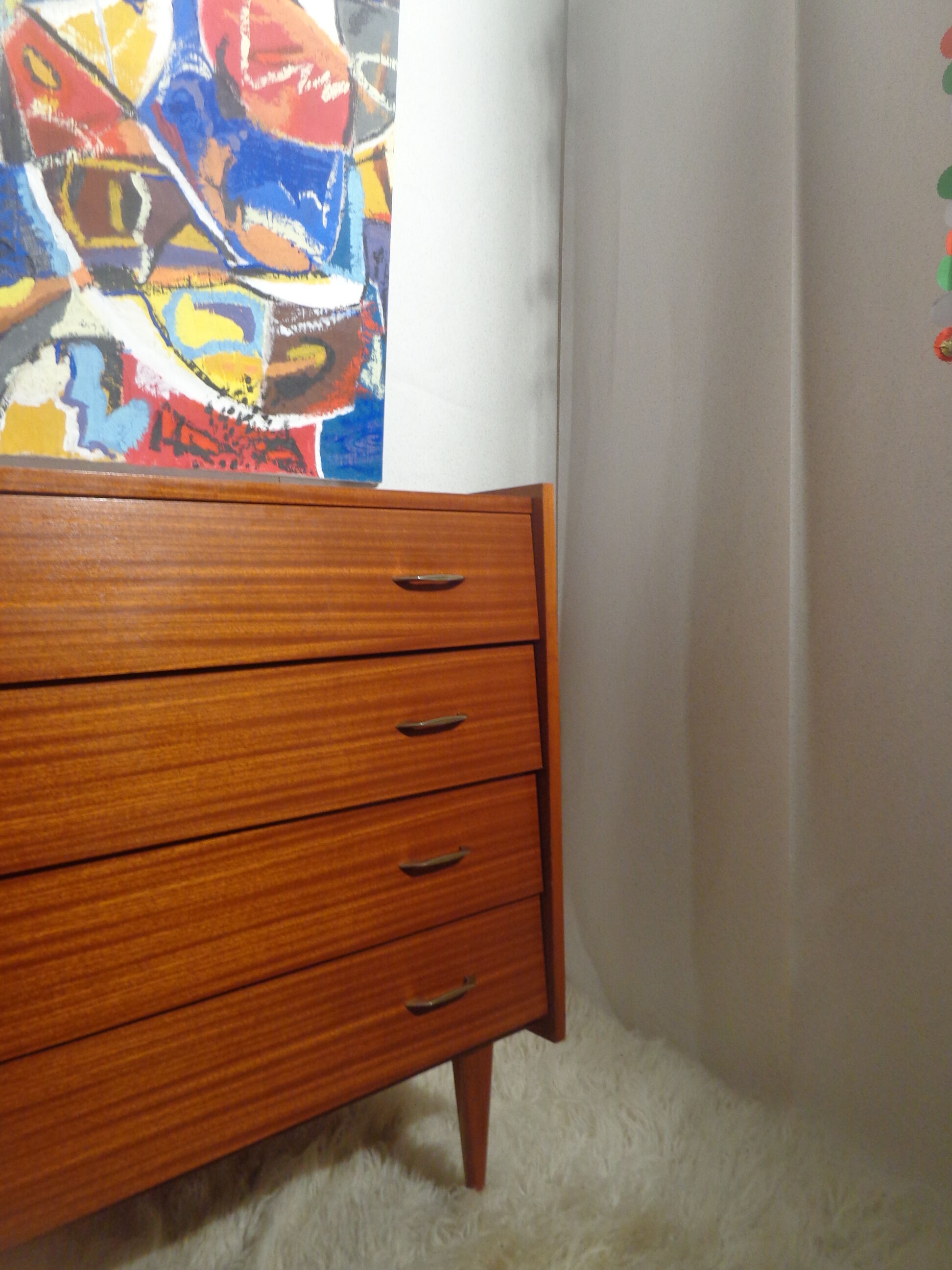 Vintage dresser of the 60s teak stamped