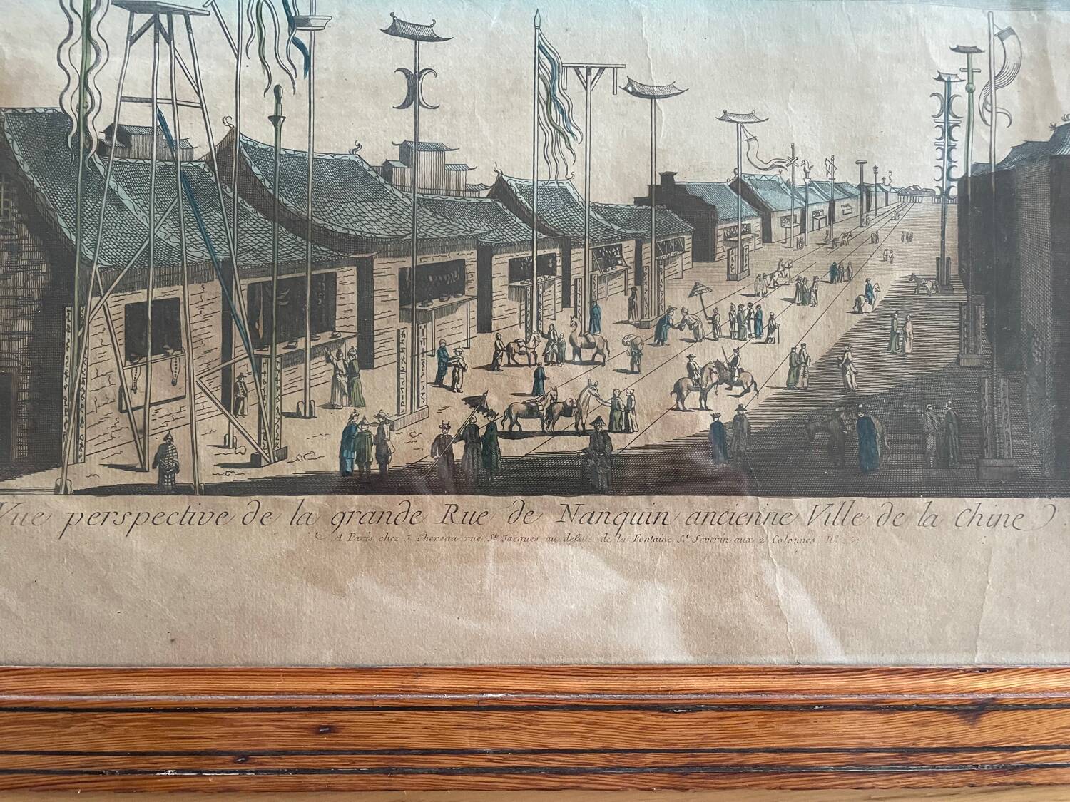 Color engraving from Nanquin (China)