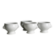 4 bols en porcelaine blanche