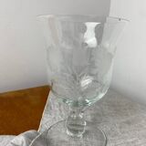 Coupe en verre en forme de calice