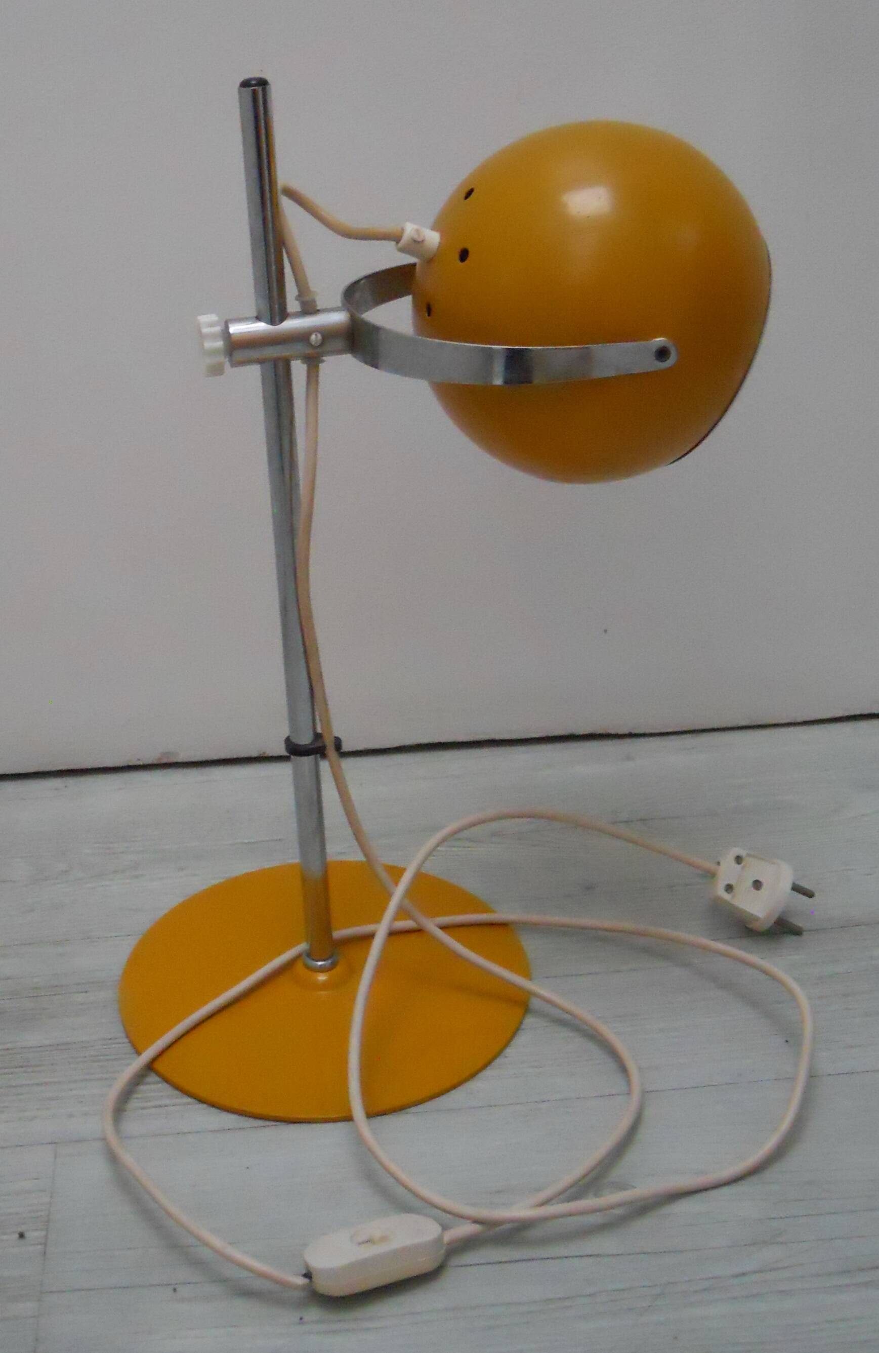 Orange yellow eye ball lamp