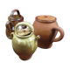 Pottery jug old jar vernified sandstone