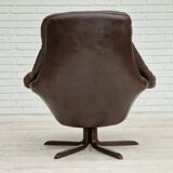 1970s, Vintage Danish leather armchair by H.W.Klein, original condition.