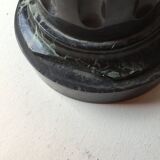 Black marble candlestick.