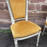 Set of 4 French chairs style Louis XVI vintage 1950 rococo Provence SHABBY CHIC