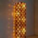 Floor Lamp in Amber and Crystal Pulegoso Glass by Poliarte, Italy, 1970s