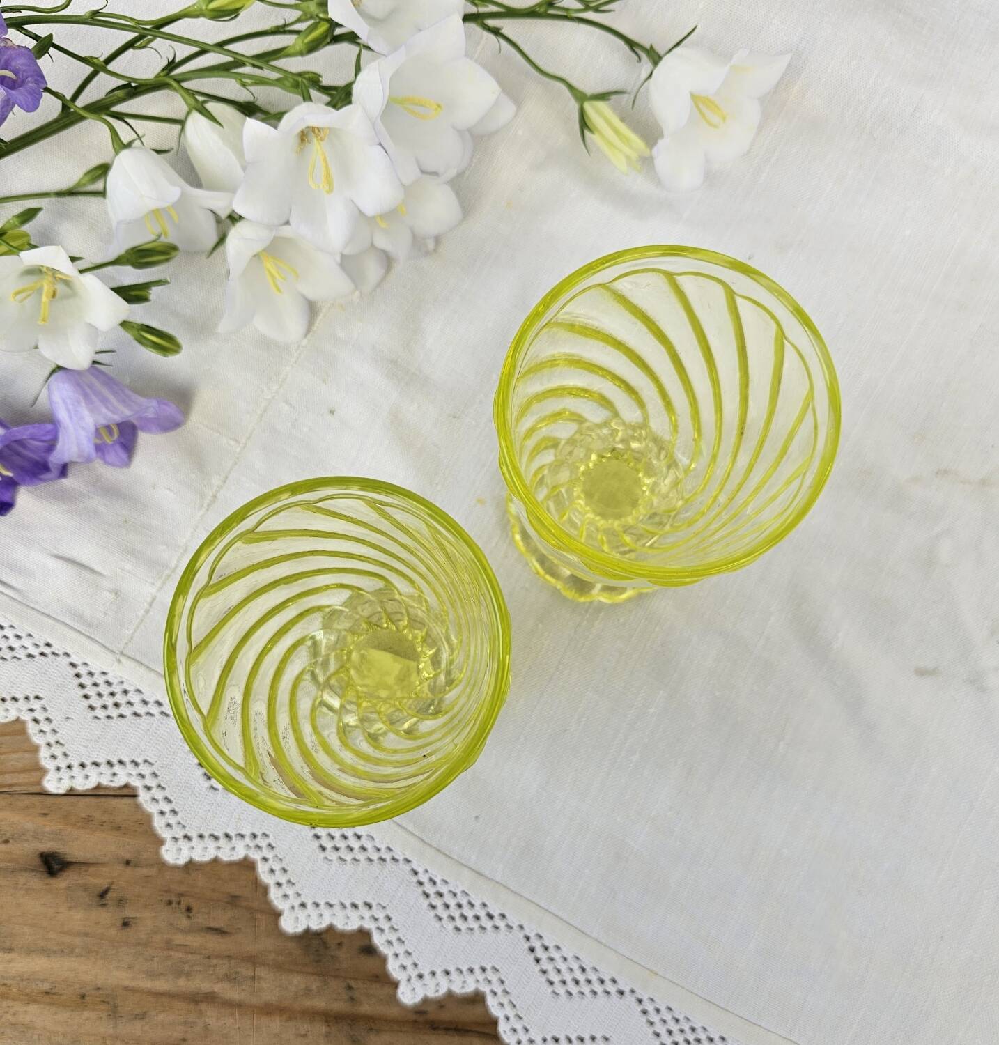 Baccarat uraline cups