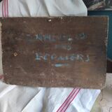 French vintage oil painting, L'Angelus des ecoliers, signed D. Ladrens