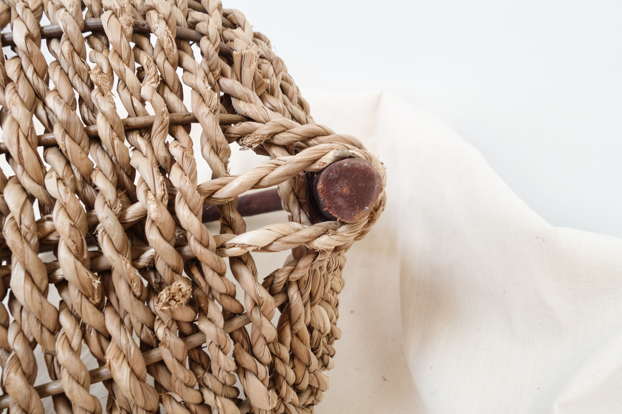 Rare 50s cord basket.