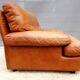 Fauteuil club lounge cuir cognac design 1970