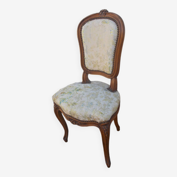 Louis XV style padded fireside chair