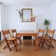 Set of 4 folding chairs in wood 70