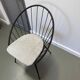 Vintage Corbeil armchair, iron, 1950s.