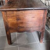 Antique rustic chest (maie) in solid wood