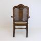 Chaise en bois néobaroque avec vannerie viennoise