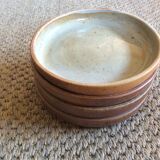 Series of 4 stoneware plates