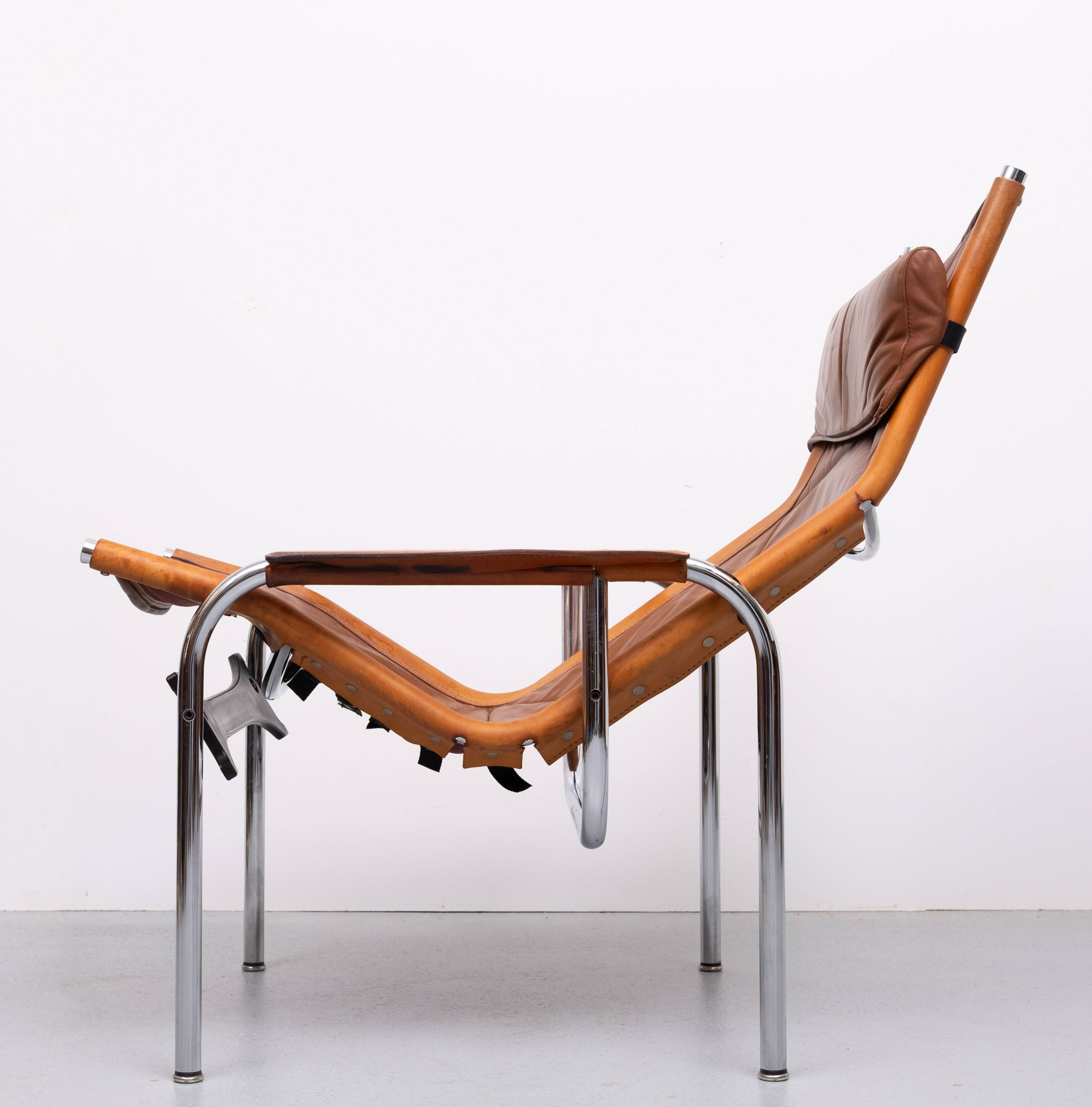 Fauteuil lounge Hans Eichenberger pour Strases Suisse, années 1970