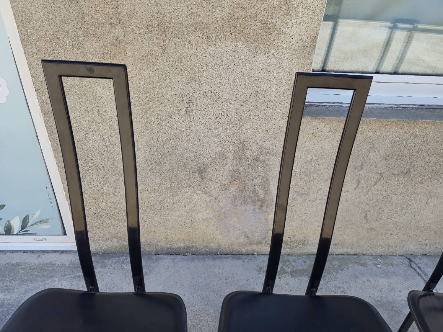 Set of 4 chairs Design Italy signed Cattelan 1980 vintage