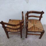 Pair of vintage corner chairs