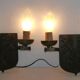 Pair of heraldic coat of lamp for the 60's century