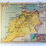 Ancienne carte murale scolaire Vidal-Lablache n°44 – Maroc