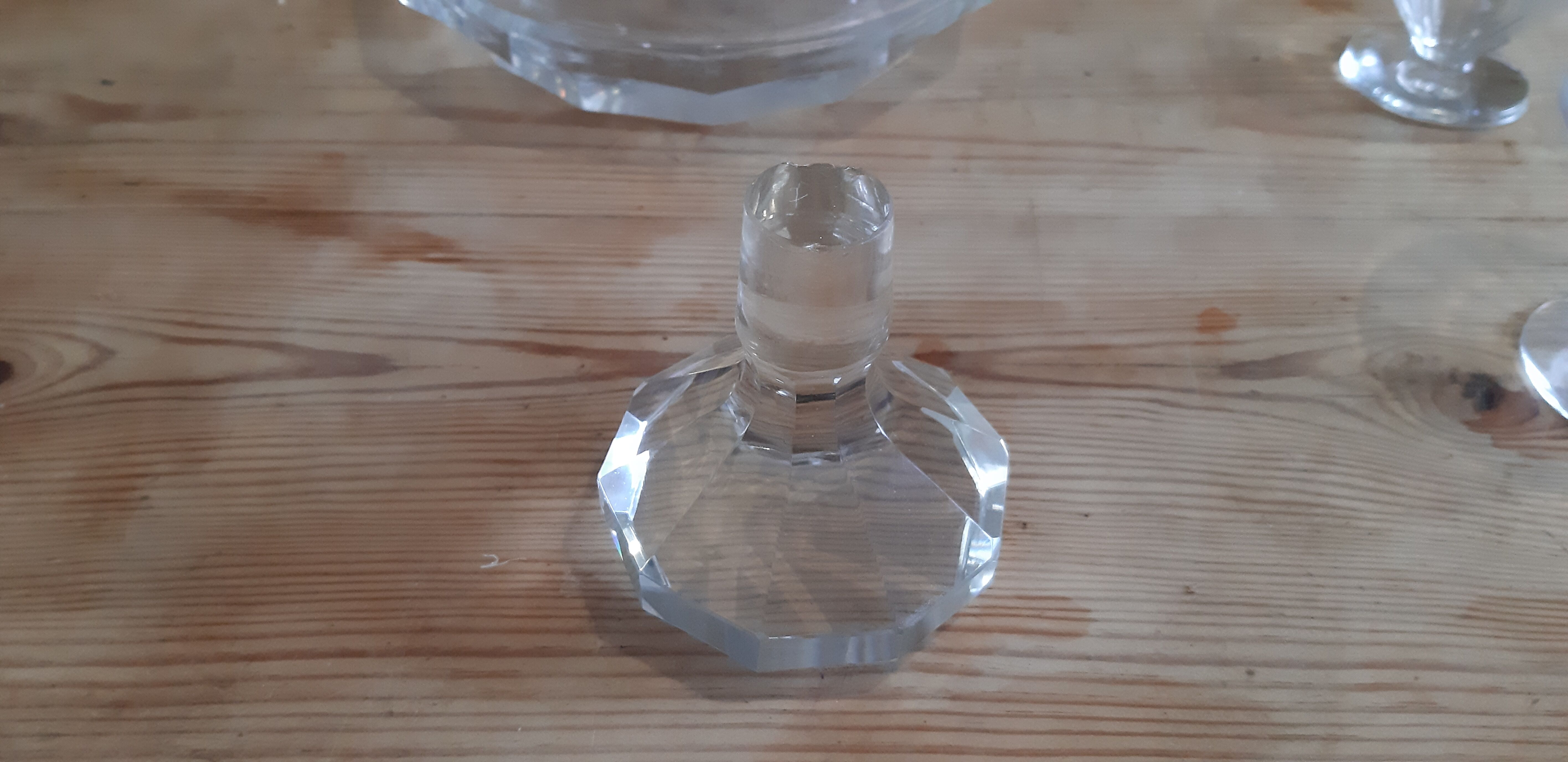 Art deco crystal liquor service