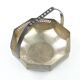 Art Nouveau sugar bowl, silver-plated brass, Austria, early 20th century