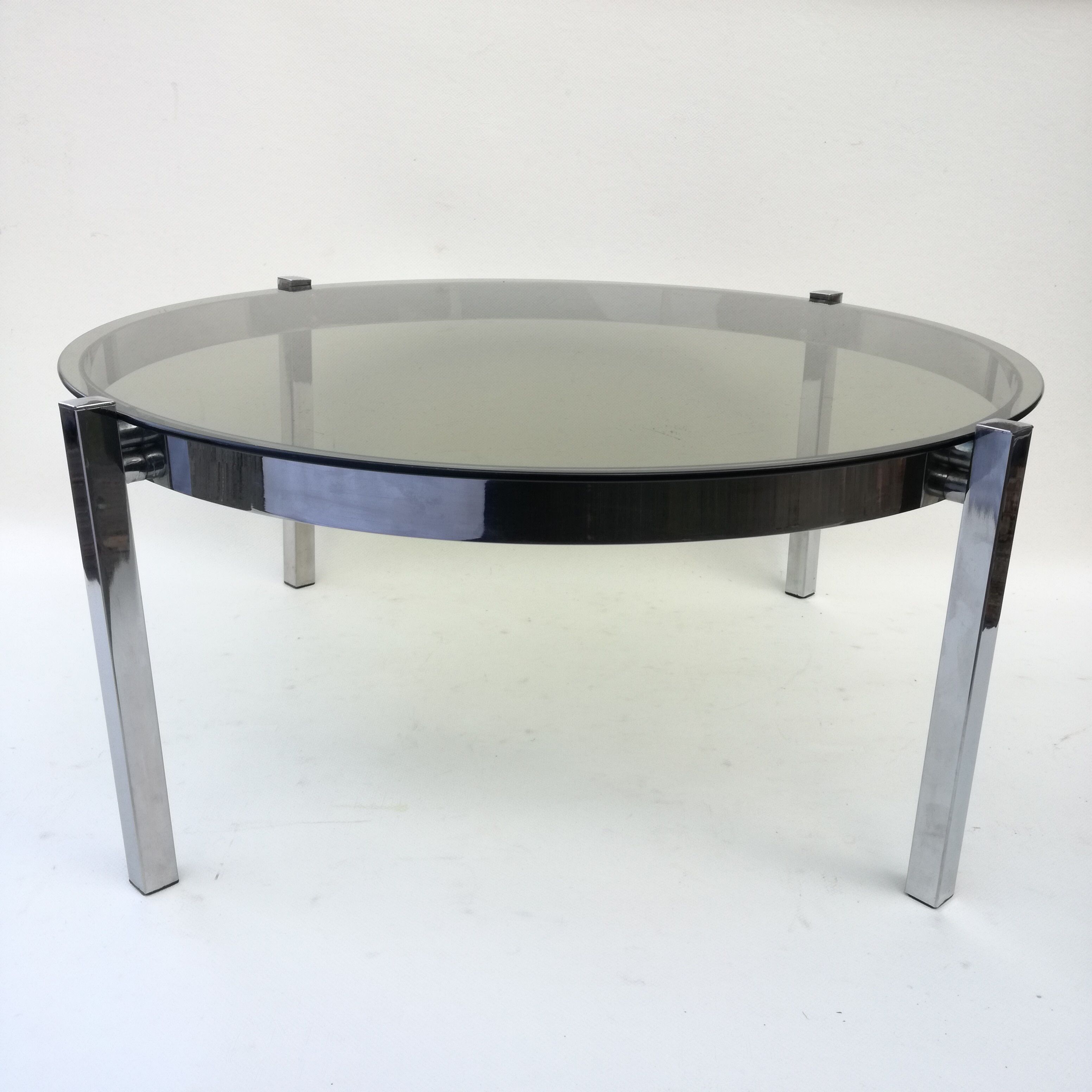 Glass coffee table