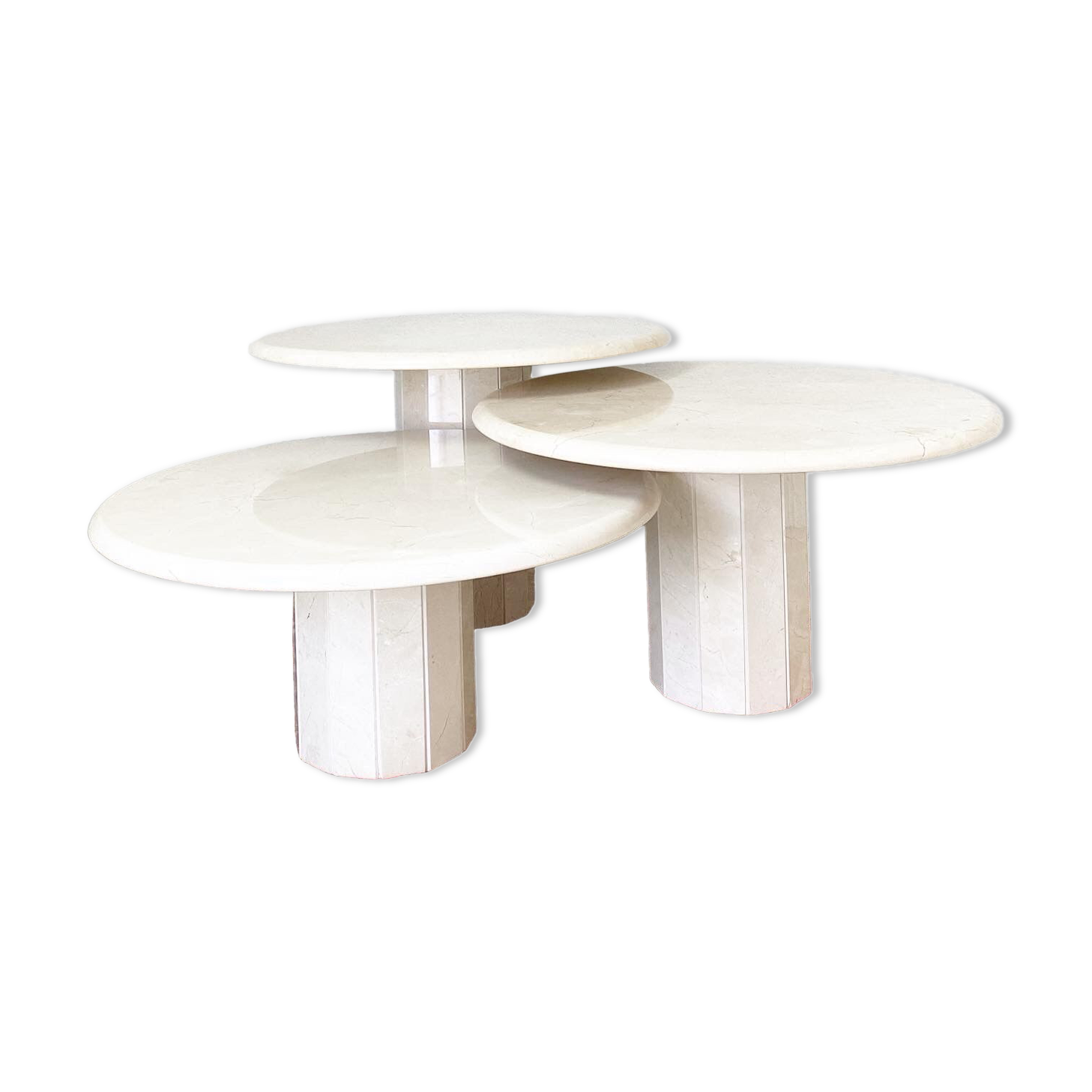 Marble trundle tables