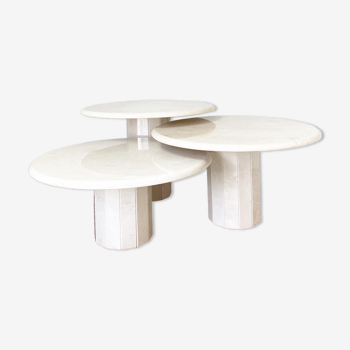 Marble trundle tables