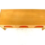 Commode basse scandinave en pin, Suède, 1960