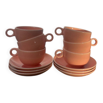 6 Pagnossin Italy ceramic cups