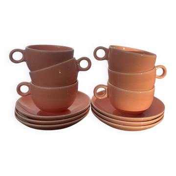 6 Pagnossin Italy ceramic cups