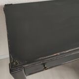Desk with moldings, old patina