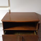 Pair of vintage bedside tables wood Maugrion