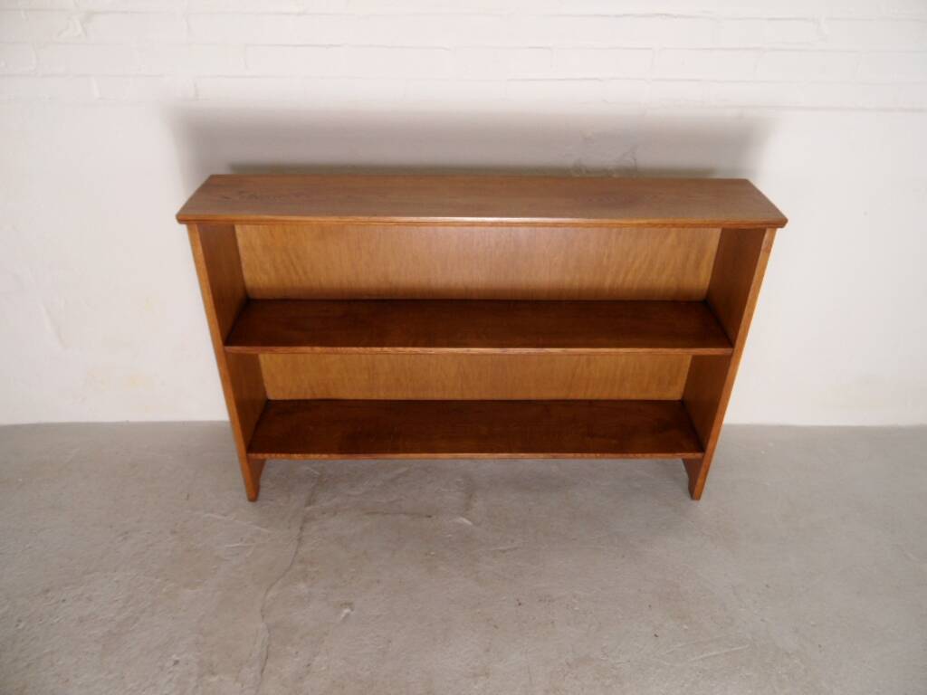 Vintage oak open bookcase