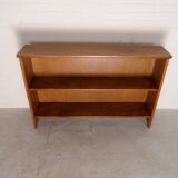 Vintage oak open bookcase