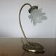 "Water lily" Huguenin bronze art nouveau lamp