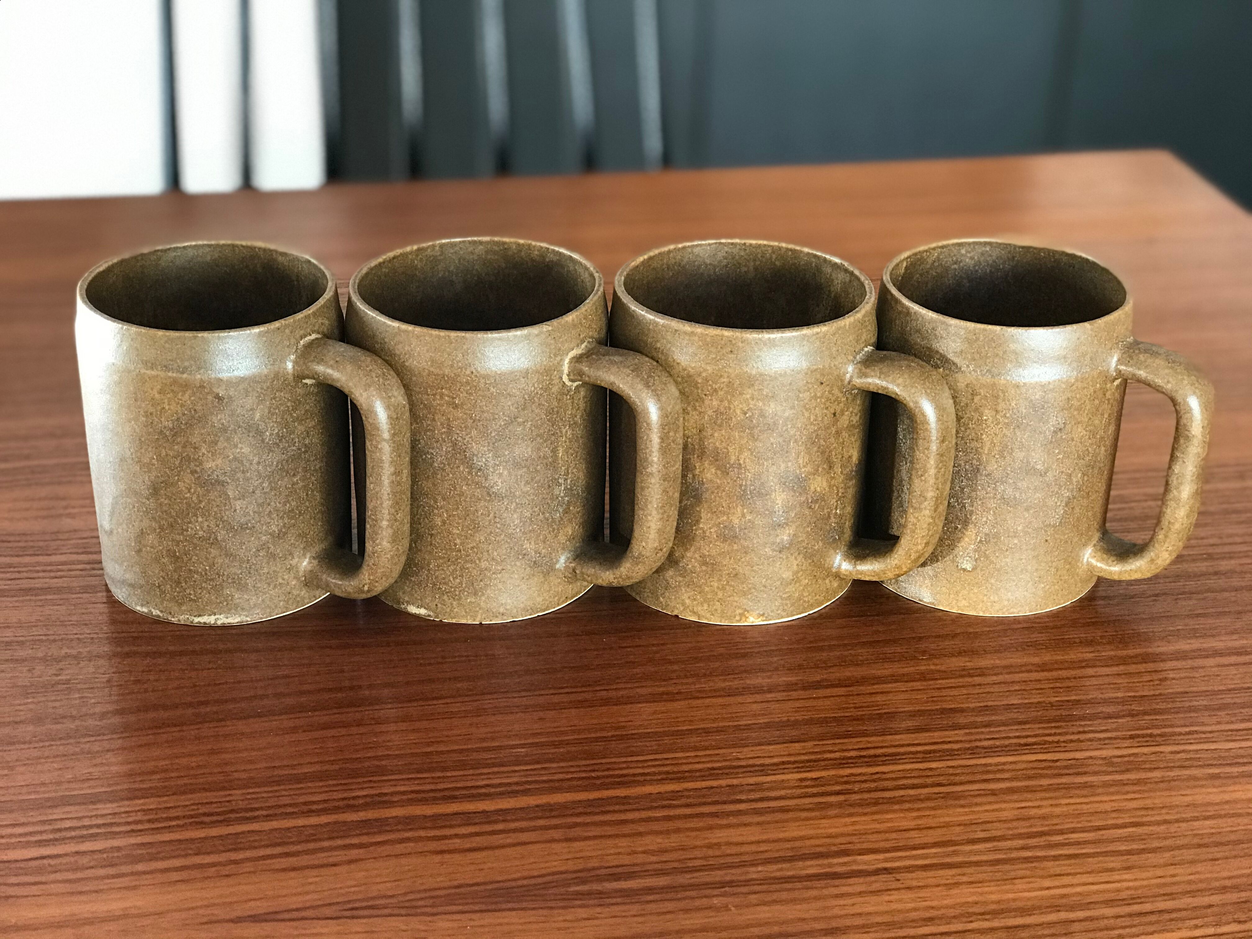 Vintage sandstone mugs