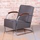 Bauhaus Armchairs in Beech and Chrome from Mücke-Melder, Czech, 1930s, Set of 2