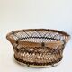 Mid-century woven fiber basket