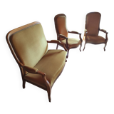 Canapé avec ses 2 fauteuils