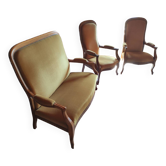 Canapé avec ses 2 fauteuils